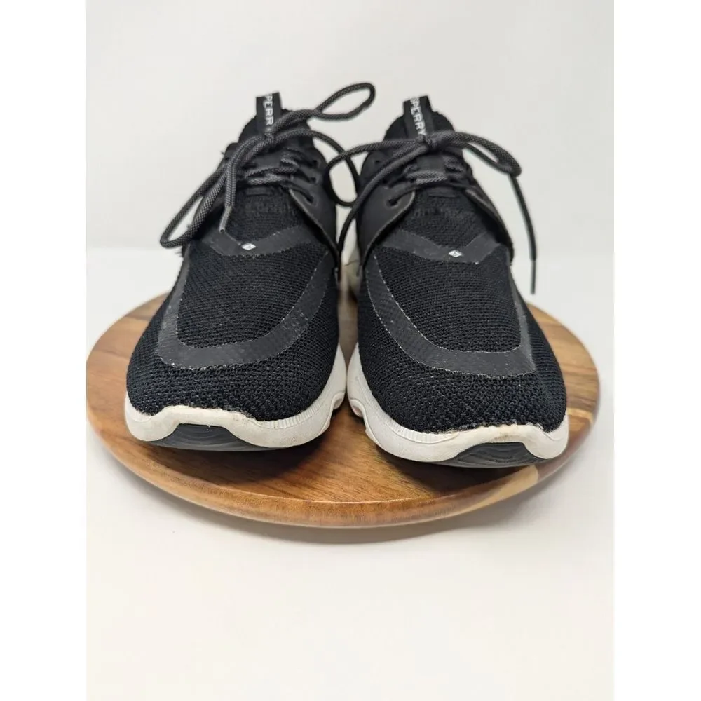 Sperry Fathom Mens Size 9 Top Sider 7 Seas 3-Eye Water Boat Shoes Sneakers Black